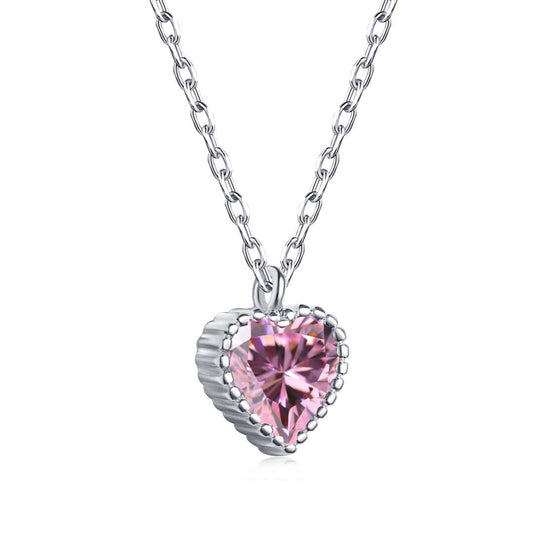 [Love More]Ornate Heart Shape Necklace