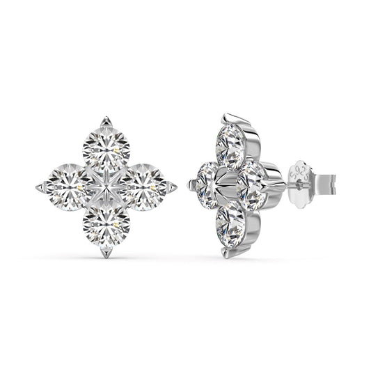 [Love More]Four-Leaf Clover Eight-Pointed Star Earrings