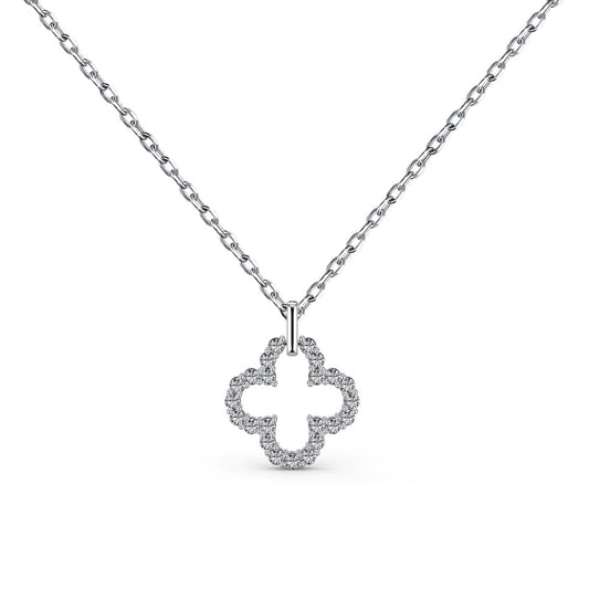 [Love More]Four-Leaf Clover Hollow Design Exquisite Necklace